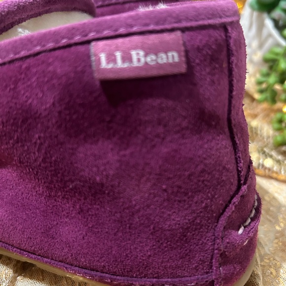 L.L. Bean Women's Wicked Good Slippers - Purple and Tan - Picture 5 of 7
